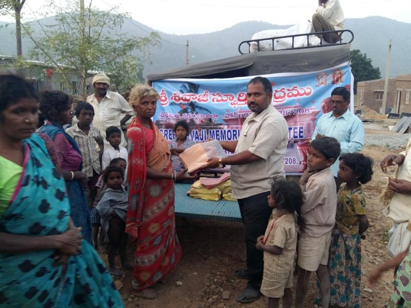 Saree distribution in tribal villages